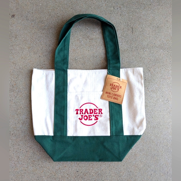 trader Joe's Handbags - Trader Joe's Mini canvas tote bag - Green
